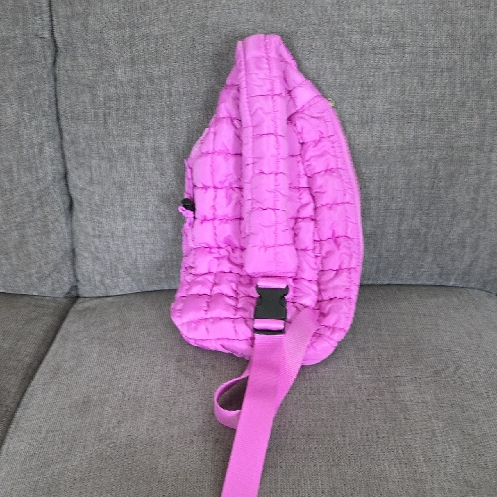 Pink Quilted Sling Bag By Pickle O' Joe, NWT - Picture 8 of 10